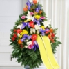 Cesto di fiori colorati