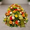 Cofano funebre di fiori autunnali