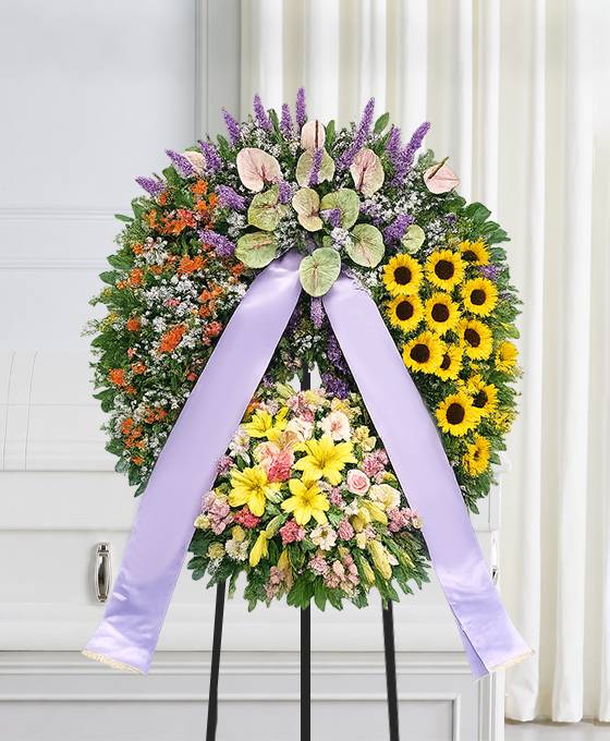 Corona funebre a settori